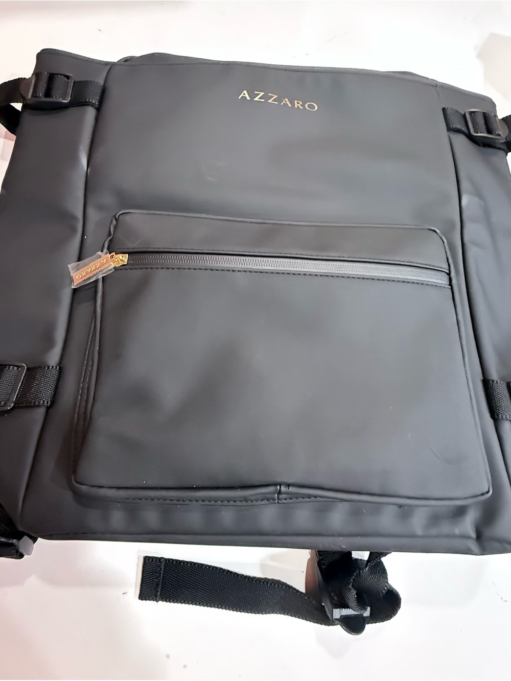 Azzaro Black Men's Travel Backpack Sling
